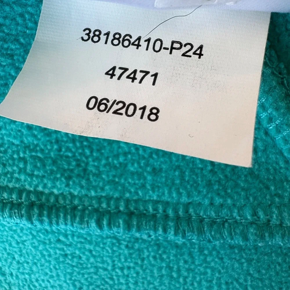 Spyder Active‎ Sports Kids Teal Textured Full-Zip Jacket Size 10/12 Youth Fleece